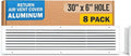 Fits 30x6 Hole | Aluminum Return Air Grille by Handua | Vent Cover Grill by Handua