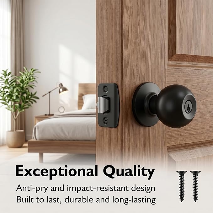 2PCS Universal Door Strike Plate, 2-1/4 Inch x 1-3/4 Inch Stainless Steel Door - Image 3