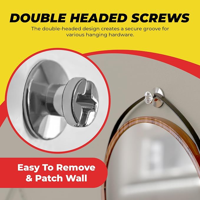 Double-Headed Wall Screw Anchors Picture Hooks - Image 5