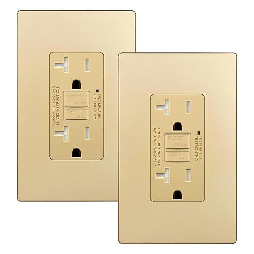 TG GFCI Outlet 20 Amp, Electrical Tamper-Resistant Receptacle, Self-Test | by TG