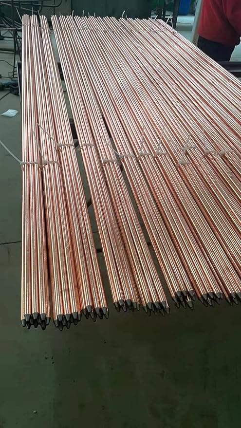 2Pack 8ft Copper Bonded Electrical Ground Rod 5/8'' in Diameter - Image 4
