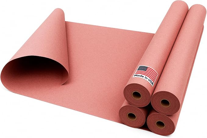 Floor Protection Paper 36" x 166' Red Rosin Paper Roll by Paclord