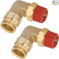 90° Swivel Male Elbow, 5/8" Tube x 1/2" NPT, DOT Approved 2PCS | by BOERAY