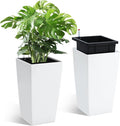 Garvee 16" Tall Planters Set of 2, Outdoor＆Indoor Planter Pots by Garvee