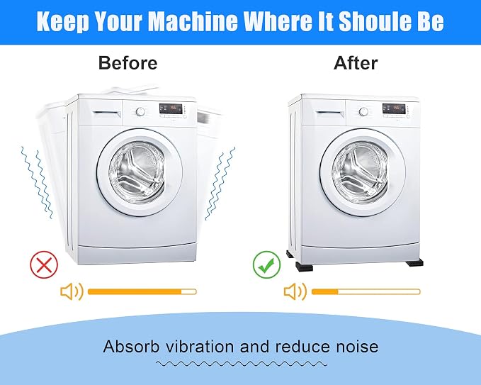 MyLifeUNIT EVA Shock Absorbing Washer Pads and Washer Drain Hose Extension Kit - Image 5