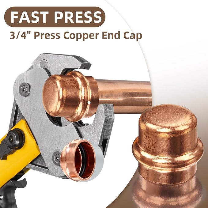 Copper Press Fittings 3/4" Copper Press Cap - Image 5