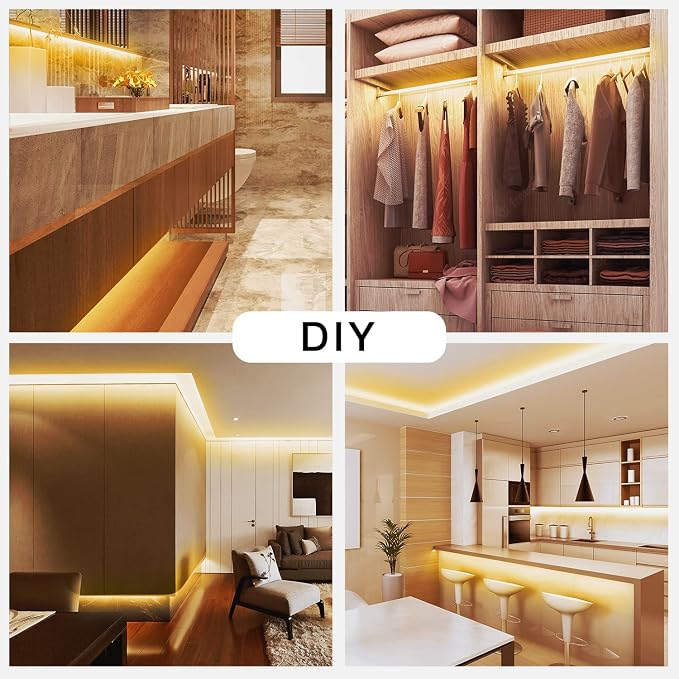 DAYBETTER Warm White LED Strip Light, 16.4 ft Dimmable Bright Rope Light - Image 4