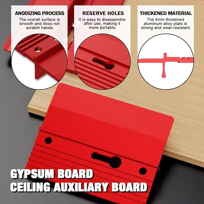 2 Pieces Roof Plaster Positioning & Fixing Board, Drywall Plasterboard Ceiling - Image 4