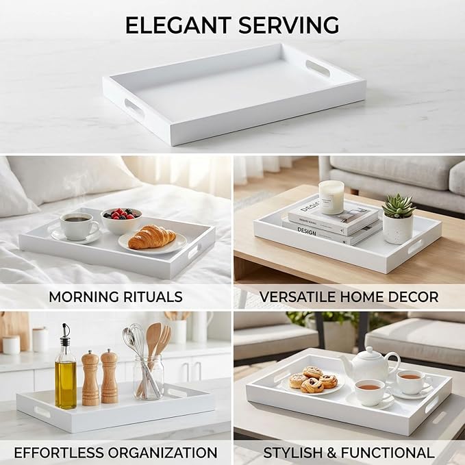 Krismax Wooden Serving Tray - Image 3