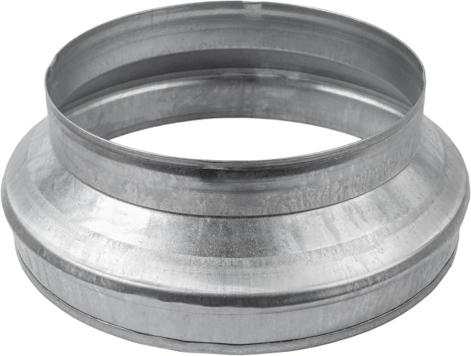 12" to 10" Inch Galvanized Steel Round Duct Reducer - Image 2