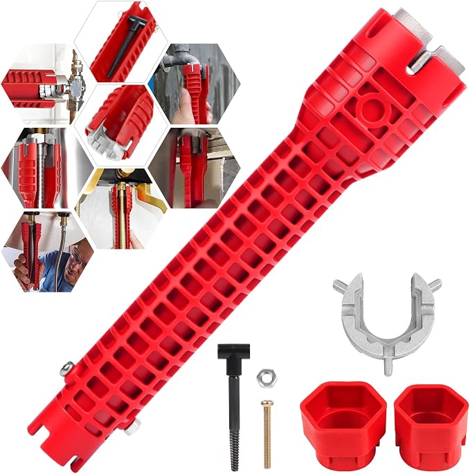 8 in 1 Multifunctional Sink Bathroom Wrench, Plumbing Tool by Unknown