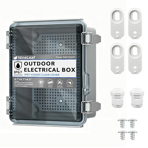 Outdoor Electrical Box Waterproof, Junction Box IP67 ABS Plastic Enclosure | by NineLeaf
