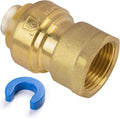 3/4" PTC to 3/4" NPT Female Adapter Push-Fit, Push to Connect Brass Plumbing by KAINGA