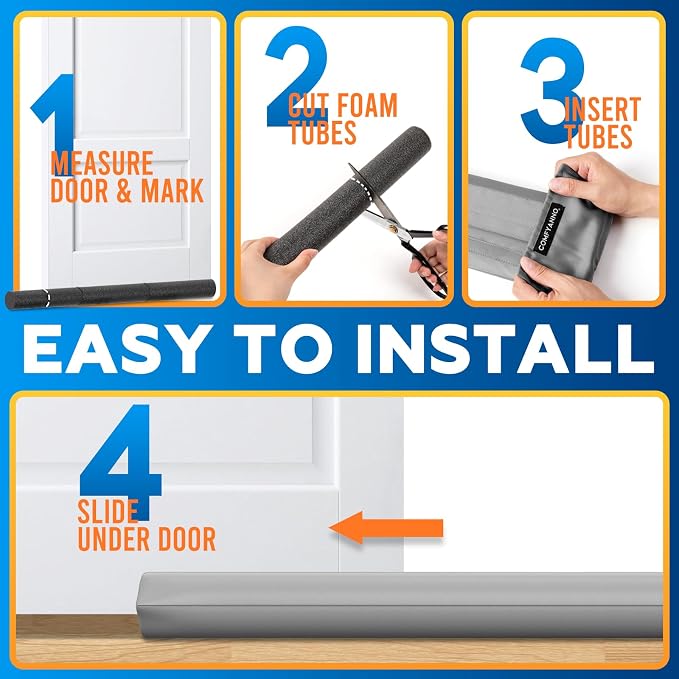 2 Pack Under Door Draft Stopper - Image 6