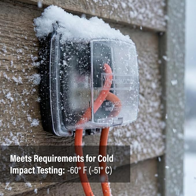 Intermatic WP1020C Deep Weatherproof Outlet Cover, Vertical | 2-1/4", GFCI and - Image 4