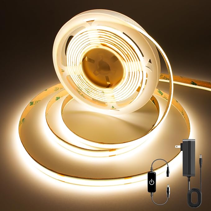 Pandery COB LED Strip, LED Strip Lights 3M/9.84ft, Touch Dimmable LED Strips by PanderyCOBLightUPYourLife