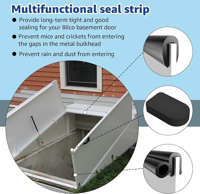 for Bilco Basement Door Weatherstrip Kit Fit - Image 6