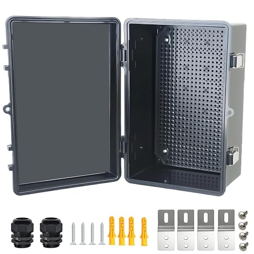 Electrical Junction Box, IP67 Waterproof Outdoor Box ABS Plastic Enclosure by Qukipet