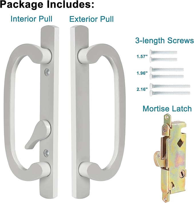 ACEPLANET Offset Position Non-Keyed Sliding Patio Door Handleset - Image 5
