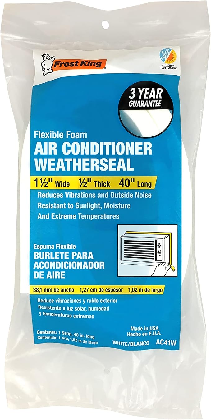 Frost King AC41WA AC Foam Weather Seal, Heavy Duty 1-1/2" W, 1/2" T - Image 2