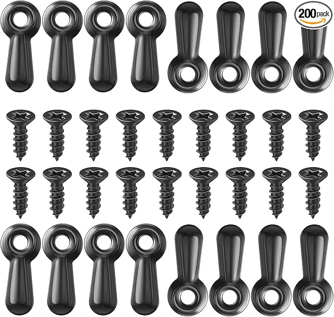 Picture Frame Hardware Kit, 100 Turn Button Fasteners, 100 Screws by SUNIYORS