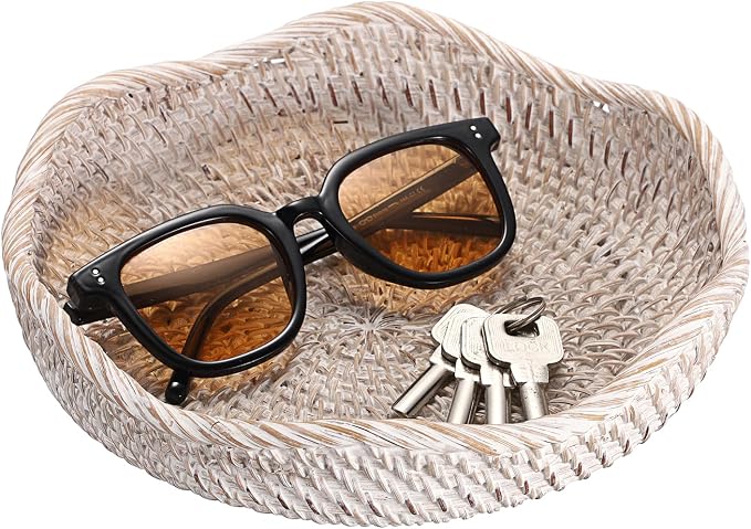 Hipiwe 8.5" Rattan Key Bowl Basket - Image 9
