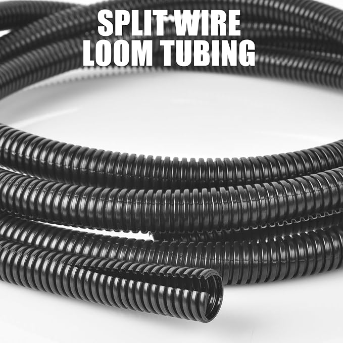 ALLWIN 1/4 inch Split Wire Loom Tubing Wire Conduit - 30 ft Cord Protector - Image 7