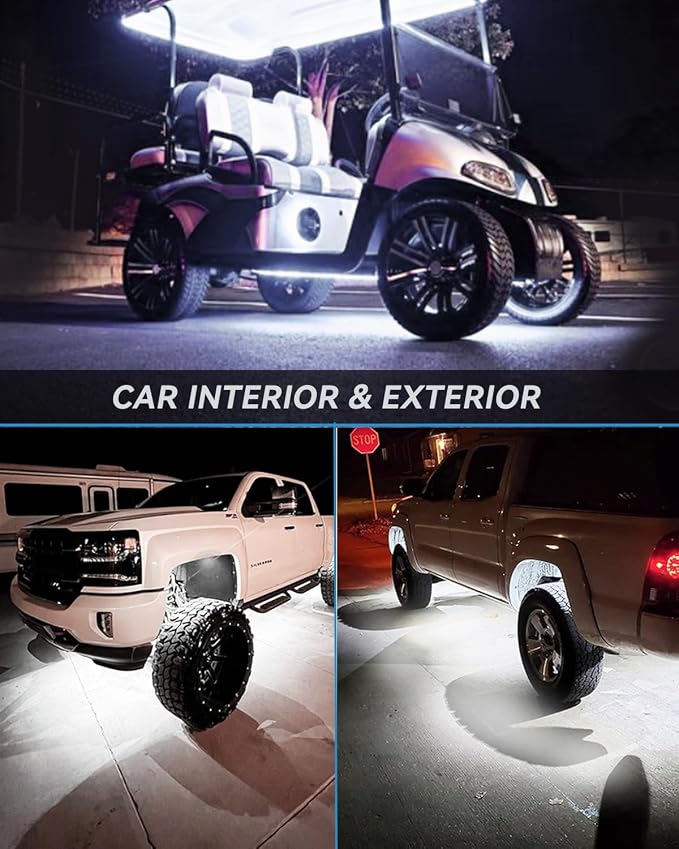Keiurot 12V Led Light Strip for Cars 24Inch Connectable & Waterproof IP68 | - Image 2