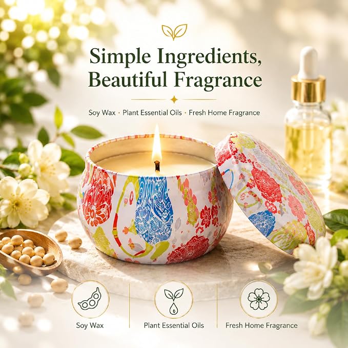 6 Pack Scented Candles Gift Set - Image 6