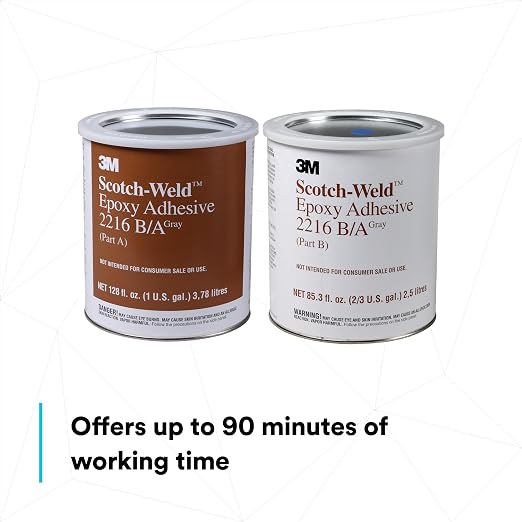 3M Scotch-Weld Epoxy Adhesive 2216, Part B/A, 128 fl oz | Heat-Resistant - Image 5