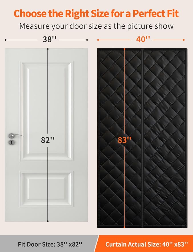 Magnetic Thermal Insulated Door Curtain - Image 2