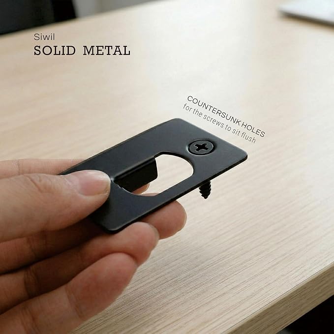 Deadbolt Strike Plate – Extended Lip Door Knob Strike Plate, Reinforced Door - Image 4