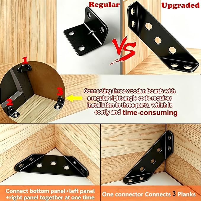 20PCS Corner Braces for Wood - Image 2