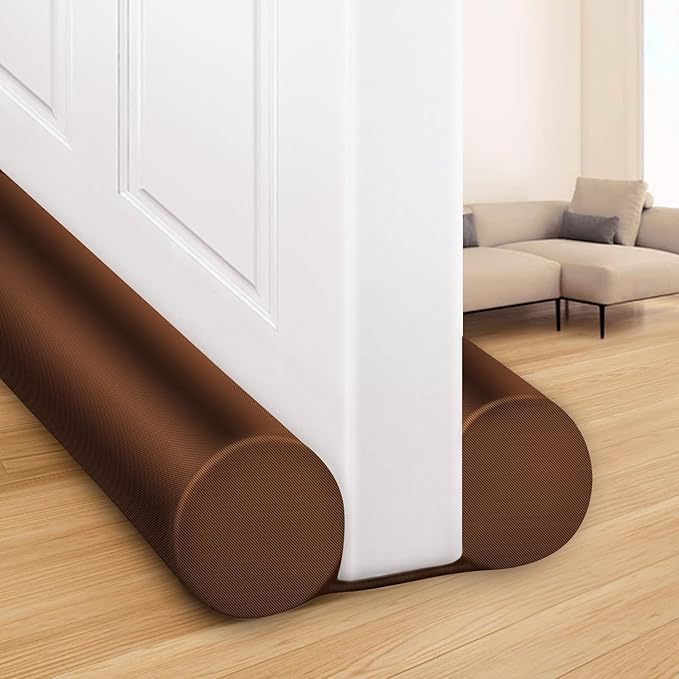 MAXTID Twin Door Draft Blocker for 36" 34" 32" 30" Interior Doors Under Door by MAXTID