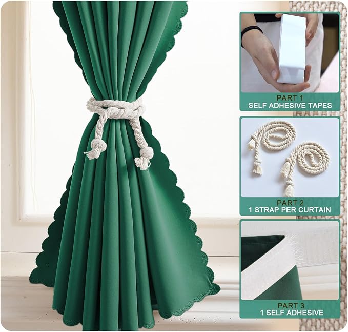 Self Adhesive Curtains, No Drilling Rodless Design - Image 6