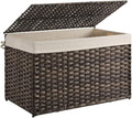 SONGMICS Storage Basket with Lid, Woven Blanket Storage Bin with Handles by Unknown