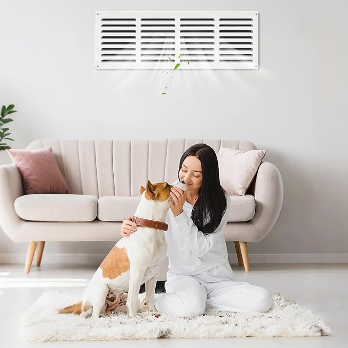 Decorative White MDF Return Air Vent Cover Fits 30x6 - Image 7