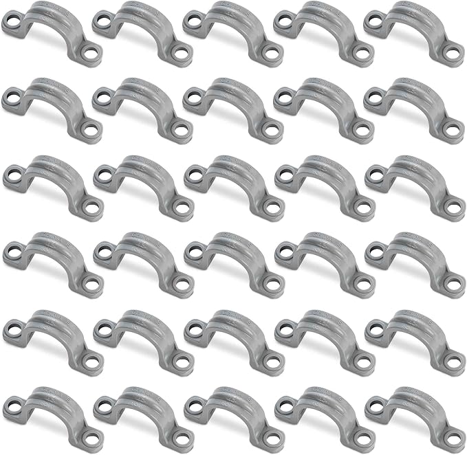 Yariwiz 1/2 inch Plastic PVC Flex Electrical Conduit Strap Clamp Fittings by Yariwiz