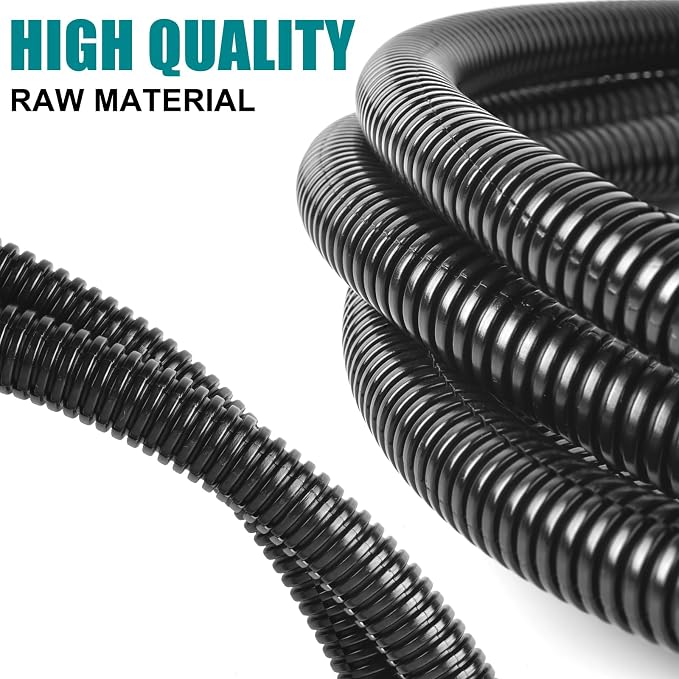 ALLWIN 1/4 inch Split Wire Loom Tubing Wire Conduit - 30 ft Cord Protector - Image 5