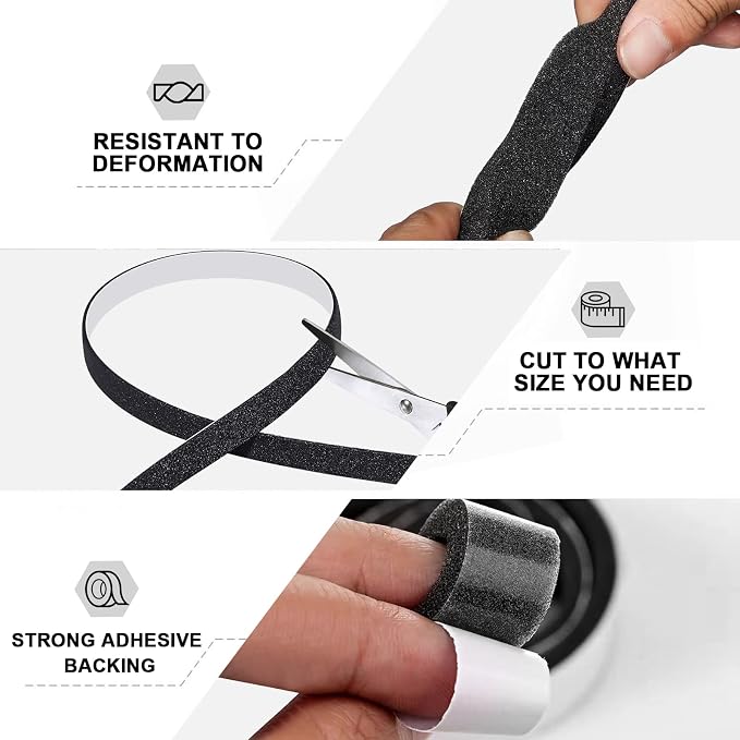 Storystore Self Adhesive Foam Weather Stripping, Noise Reduction & Gap Sealing - Image 4