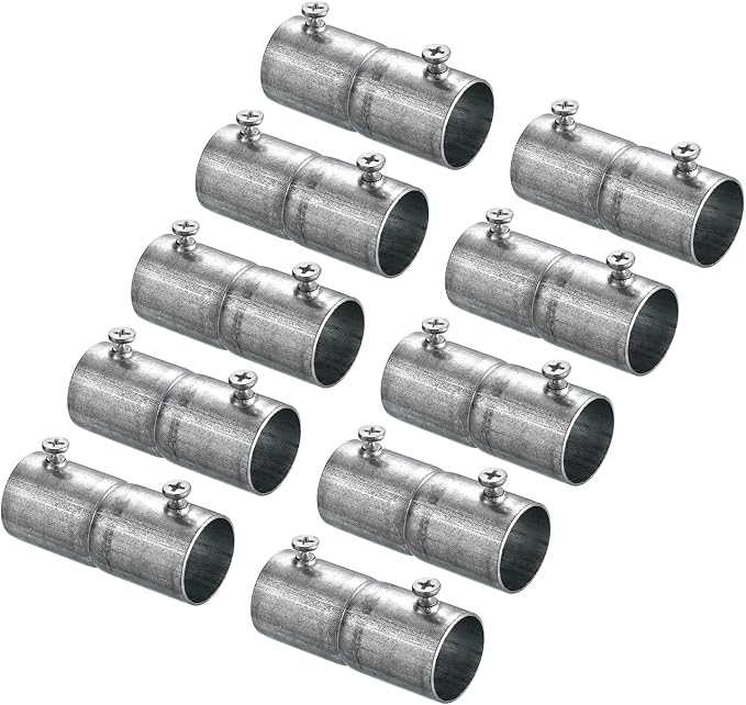 uxcell EMT Coupling, 22mm EMT Set Screw Coupling Conduit Fittings 57mm Length by uxcell