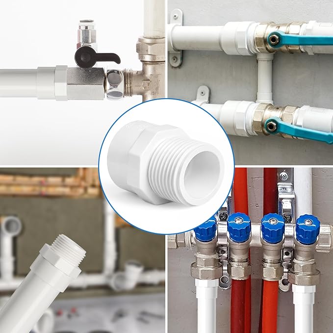 12 Pack 3/4" PVC Male Adapter, Schedule 40 - Image 4