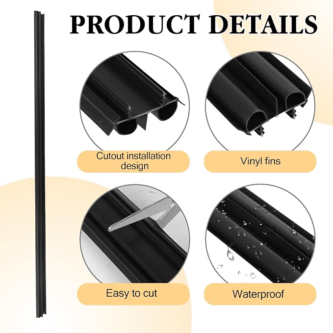 2 Pcs 36 Inch 90CM Exterior Door Sweep - Image 3
