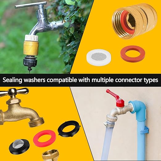 258 Pcs Hose Bib Repair Kit, Sink Faucets, Valve Stems, Garden Hoses and Hose - Image 4