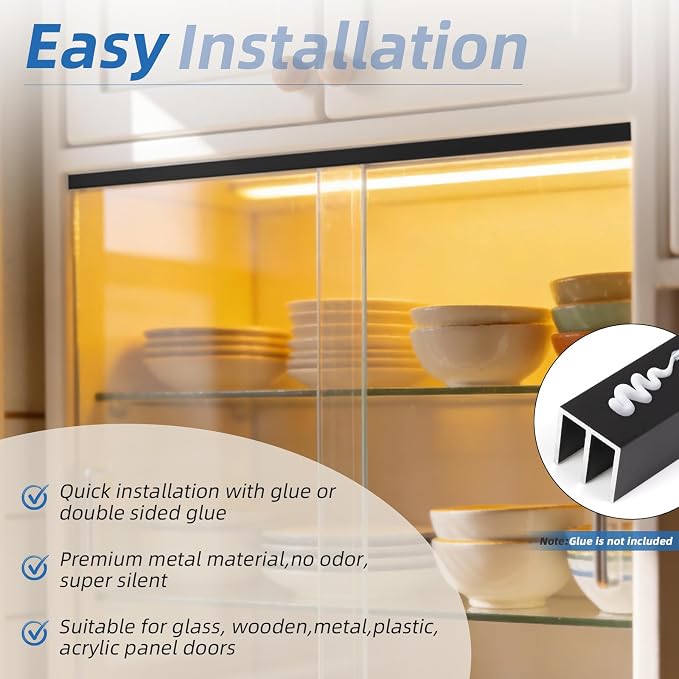Raytano 4 Sets 48" Metal Sliding Door Track Set - Image 4
