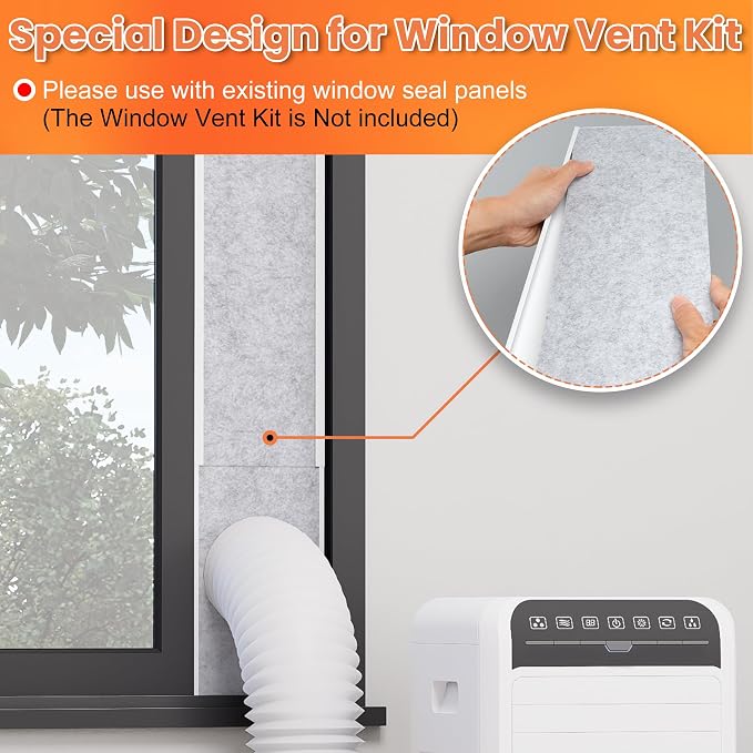 GCGOODS Insulated Foam Panels for Portable Air Conditioner Window Vent Kit - Image 6