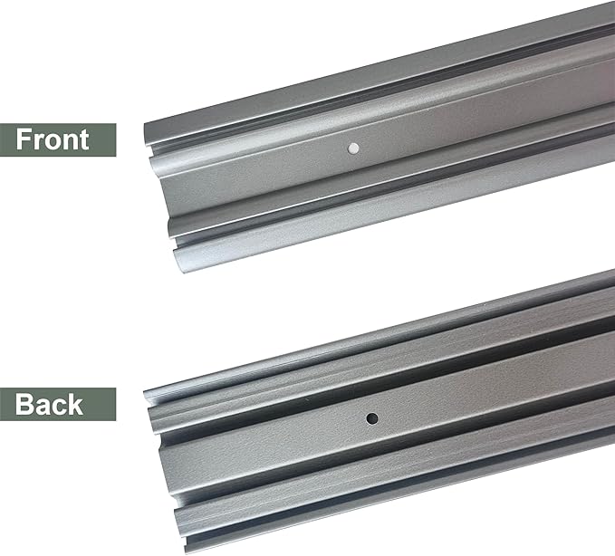 DIYHD Bypass Mirror Closet Door Bottom Track, Roll Formed Steel Sliding Door - Image 5