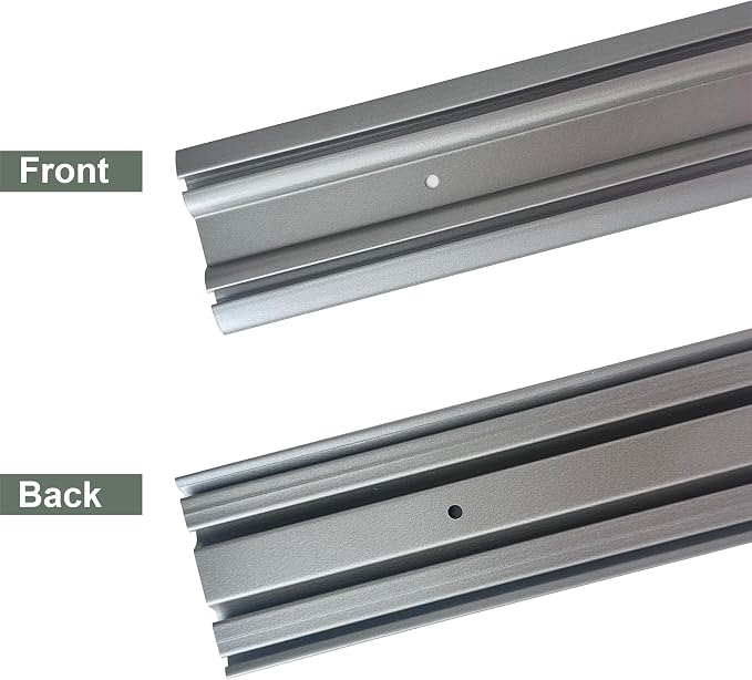 DIYHD 72" Bypass Mirror Closet Door Bottom Track Replacement, 2 Pack | 2-11/16" - Image 5