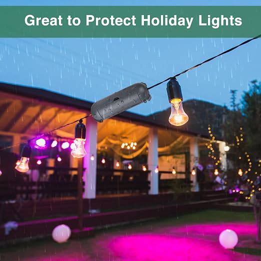 3 Pack Outdoor Extension Cord Waterproof Cover, - Image 6