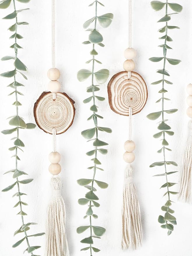 Dahey Boho Hanging Artificial Eucalyptus Garland Wall Decor 31'' Fake Plant | - Image 5